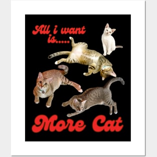 All I Want Is More Cat Posters and Art